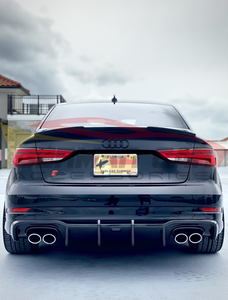 2017-2020 Audi A3/S3 Carbon Fiber Kb Style Diffuser | 8V.5 Rear Diffusers