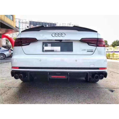 2017-2020 Audi A4/s4 Carbon Fiber Kb Style Diffuser With Led Brake Light | B9