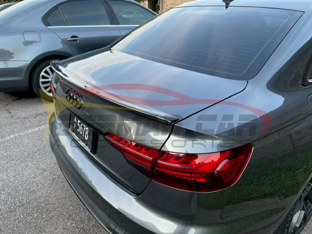 2017-2020 Audi A4/S4 Oem Style Carbon Fiber Trunk Spoiler | B9 Rear Spoilers