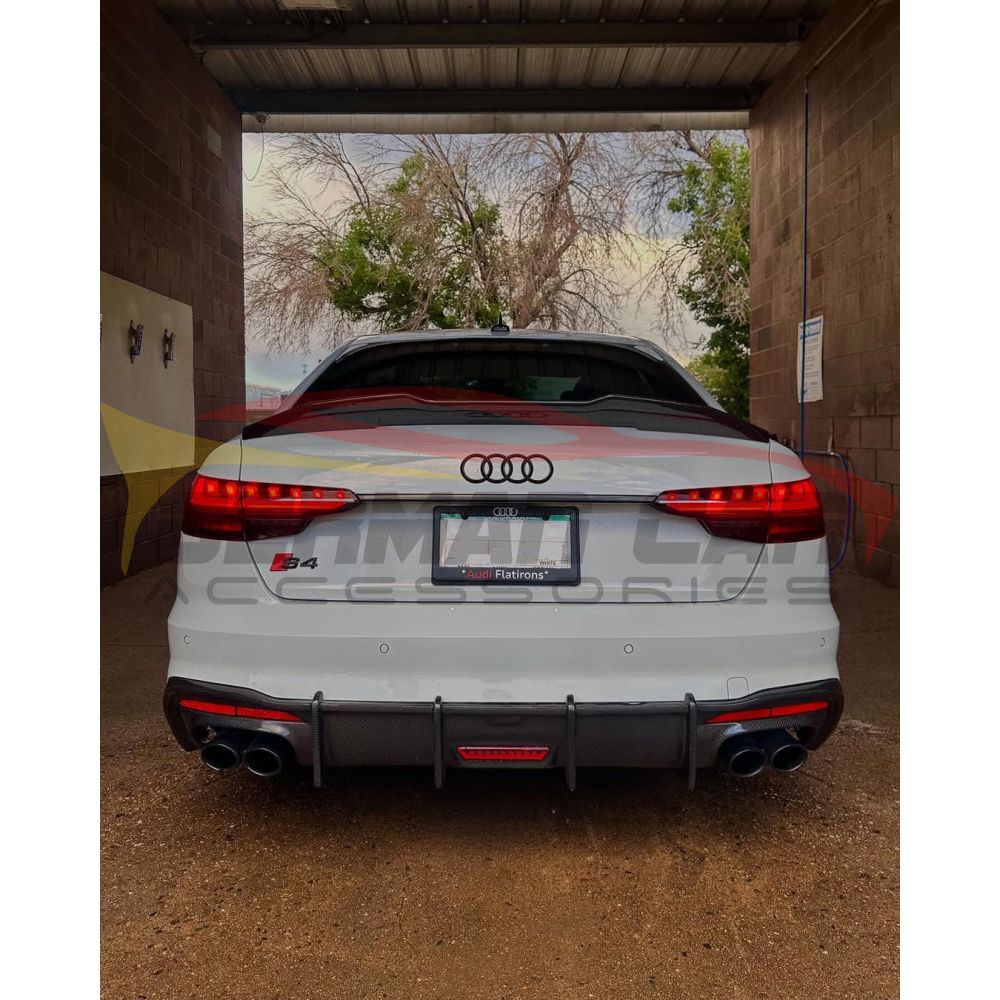 2017-2020 Audi A4/S4 Psm Style Carbon Fiber Trunk Spoiler | B9 Rear Spoilers