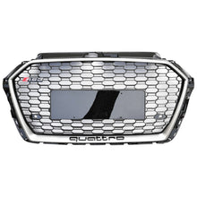 Load image into Gallery viewer, 2017-2020 Audi Rs3 Honeycomb Grille | 8V.5 A3/s3 Silver Frame Black Net All Mesh No Emblem /
