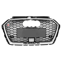 Load image into Gallery viewer, 2017-2020 Audi Rs3 Honeycomb Grille | 8V.5 A3/s3 Silver Frame Black Net With Emblem With Acc /
