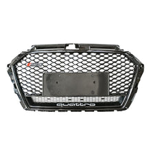 Load image into Gallery viewer, 2017-2020 Audi Rs3 Honeycomb Grille With Lower Mesh | 8V.5 A3/s3 Black Frame Net All No Emblem /
