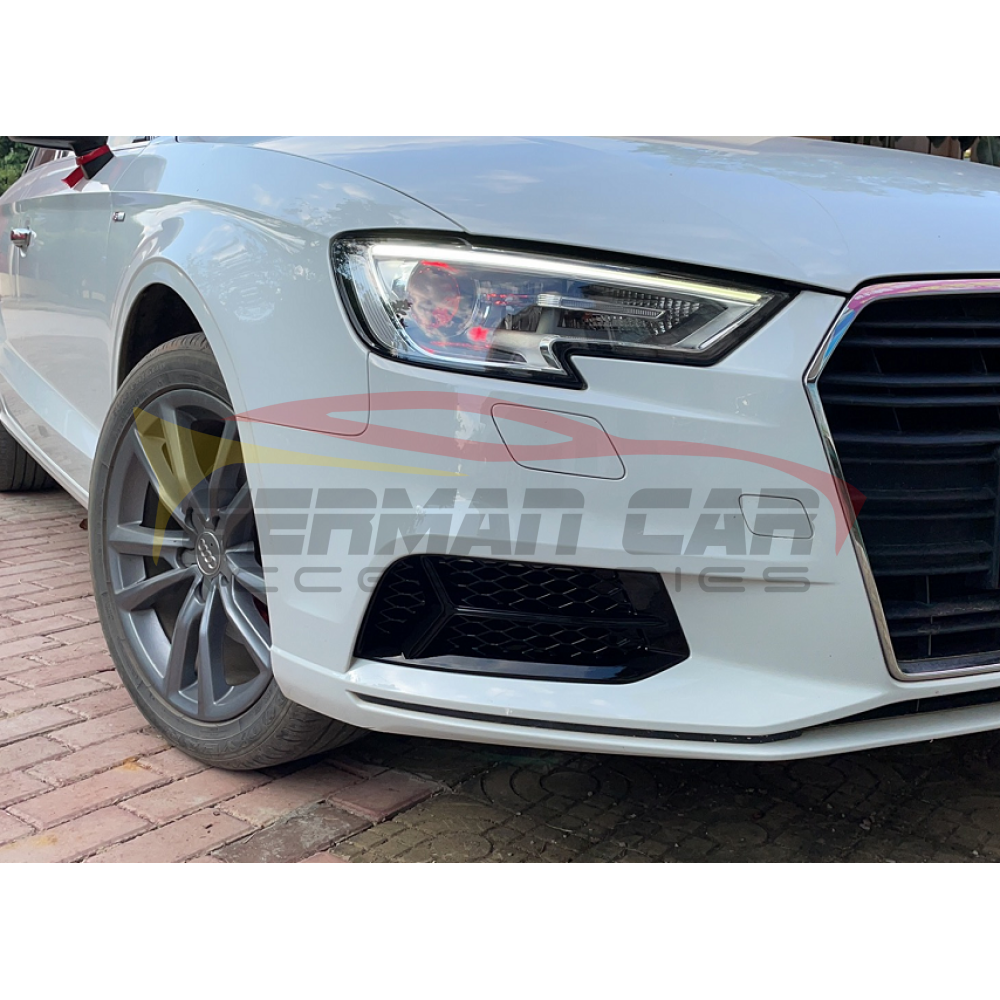 2017-2020 Audi Rs3 Style Fog Light Grilles | 8V.5 A3/S3 Front