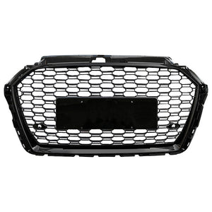 2017-2020 Audi Rs3 Style Honeycomb Grille | 8V.5 A3/S3 Black Frame Mesh Front Grilles