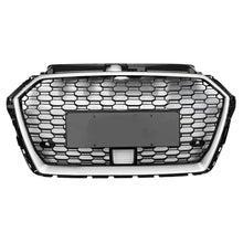 Load image into Gallery viewer, 2017-2020 Audi Rs3 Style Honeycomb Grille | 8V.5 A3/S3 Silver Frame Black Mesh With Acc Front
