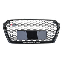 Load image into Gallery viewer, 2017-2020 Audi Rs4 Honeycomb Grille | B9 A4/s4 Black Frame Net All Mesh No Emblem / Yes Front Camera
