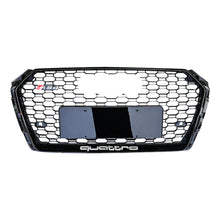 Load image into Gallery viewer, 2017-2020 Audi Rs4 Honeycomb Grille | B9 A4/s4 Black Frame Net With Emblem / Yes Front Camera Chrome
