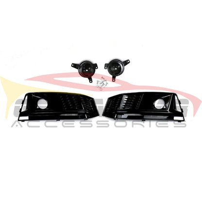 2017-2020 Audi Rs4 Style Fog Light Grilles | B9 A4/S4 Front