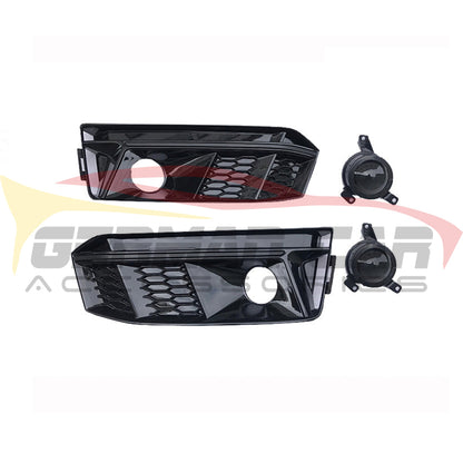 2017-2020 Audi Rs4 Style Fog Light Grilles | B9 A4/S4 Front