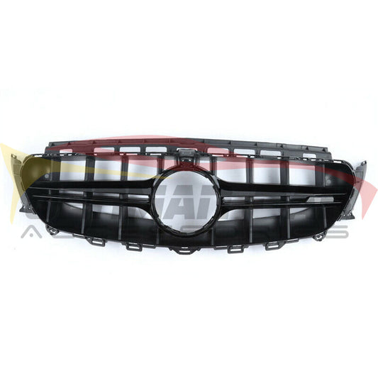 2017-2020 Mercedes-Benz E-Class Amg Style Front Grille | W213 Gloss Black / Yes Camera