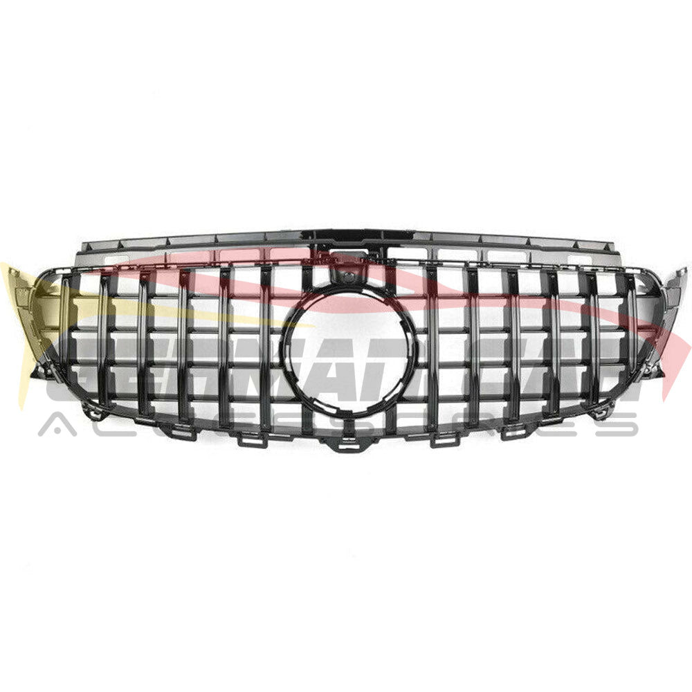 2017-2020 Mercedes-Benz E-Class Gtr Style Front Grille | W213 Gloss Black / Yes Camera