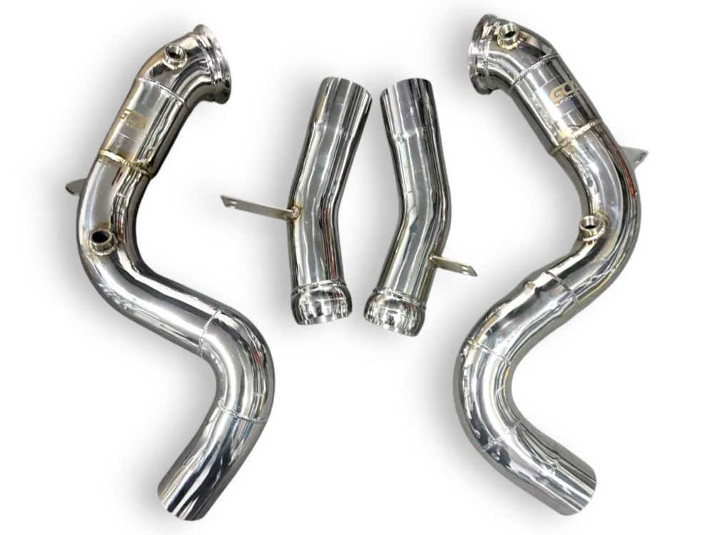 2017-2020 Mercedes S560 Downpipes | W222/C217 No Heat Shield / Racing Downpipe (No Cat) Downpipes