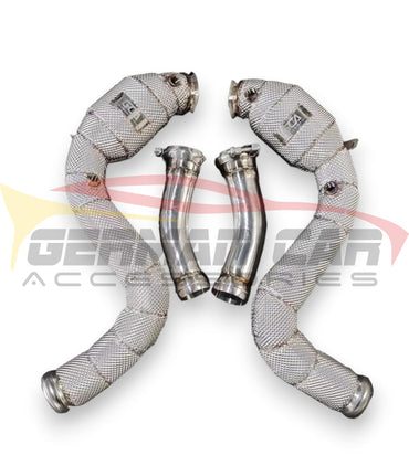 2015-2023 Mercedes C63 Amg Front Race Pipes | W205 Yes Heat Shield / 200 Cell Euro 6 Sport High