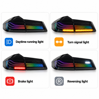 2017-2020 BMW 5-Series/M5 RGB CSL Laser Style LED Taillights | G30/F90 Pre-LCI