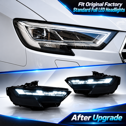 2017-2020 Audi A3/S3/RS3 RS Matrix Style LED Headlights | 8V.5