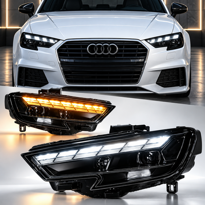 2017-2020 Audi A3/S3/RS3 RS Matrix Style LED Headlights | 8V.5