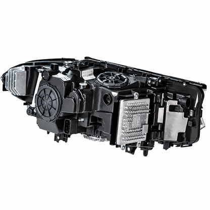 2017-2020 BMW 5-Series/M5 Yellow-White DRL Ikon Style LED Headlights | G30/F90 Pre-LCI