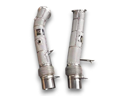 2017-2022 BMW M760i/M760Li Downpipes | G11/G12 - Yes Heat Shield / Racing Downpipe (No Cat) - Downpipes