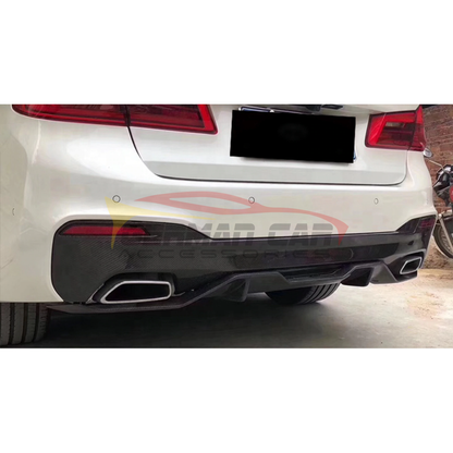 2017+ Bmw 5-Series Carbon Fiber M Performance Style Diffuser | G30