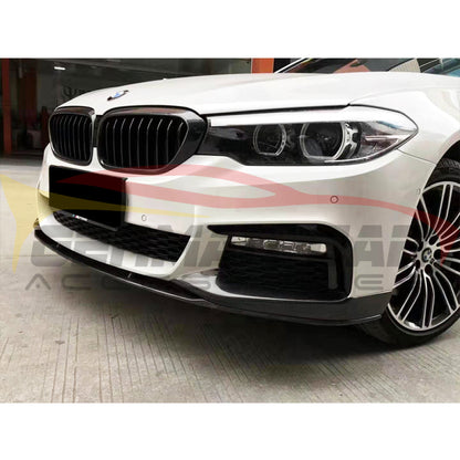 2017+ Bmw 5-Series Carbon Fiber M Performance Style Front Lip | G30