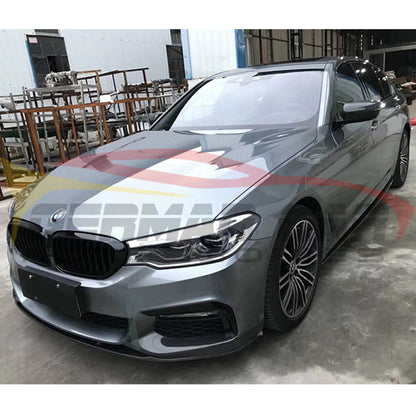 2017+ Bmw 5-Series Carbon Fiber M Performance Style Front Lip | G30