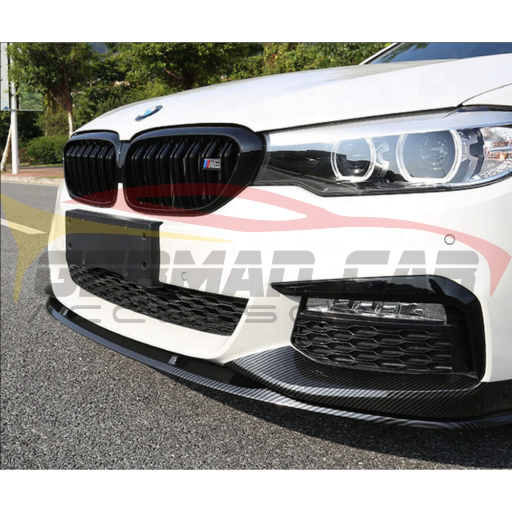 2017+ Bmw 5-Series Carbon Fiber M Performance Style Front Lip | G30