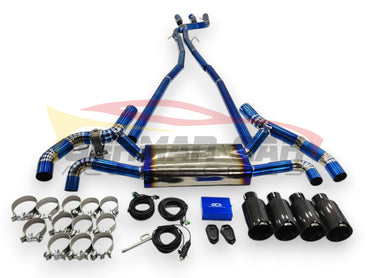 2017-2023 Bmw 5-Series Valved Sport Exhaust System | G30 Titanium / Chrome Tips Exhausts