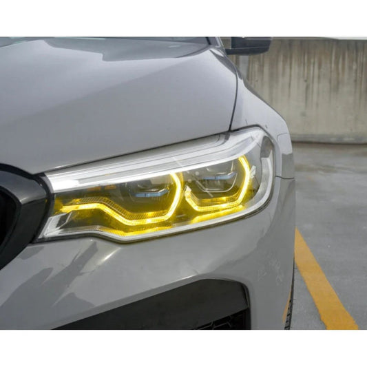 2017-2023 Bmw M5/5-Series Csl Style Headlights Yellow Drl Modules | F90/G30 Pre-Lci Led