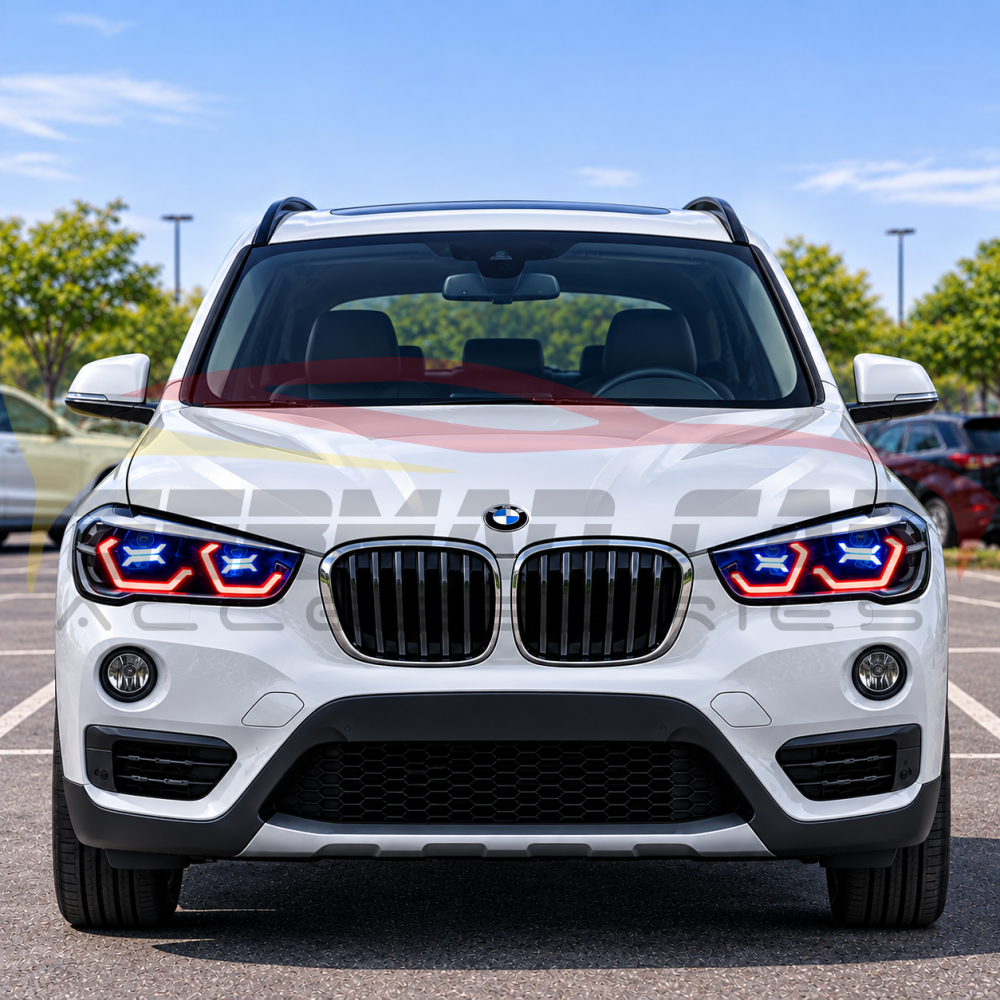 2017-2023 BMW X1 RGB DRL OSS Style LED Headlights | F48 - Headlights