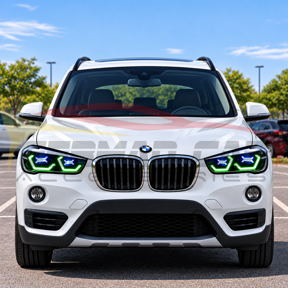 2017-2023 BMW X1 RGB DRL OSS Style LED Headlights | F48 - Headlights