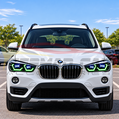 2017-2023 BMW X1 RGB DRL OSS Style LED Headlights | F48 - Headlights