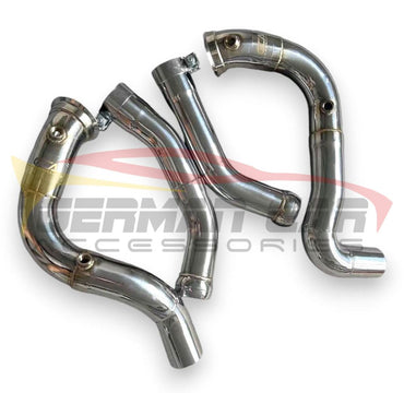 2017-2023 Mercedes E63 Amg Downpipes | W213 No Heat Shield / Racing Downpipe (No Cat) Front Race