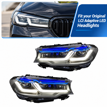 2017-2023 BMW 5-Series/M5 LCI Laser Style LED Headlights | G30/F90