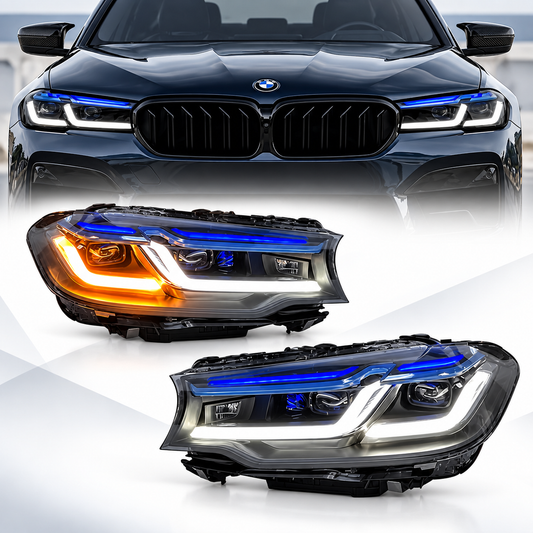 2017-2023 BMW 5-Series/M5 LCI Laser Style LED Headlights | G30/F90