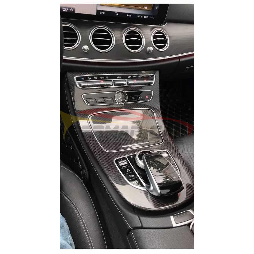 2017-2024 Mercedes E-Class/E63 AMG Carbon Fiber Center Console Trim I W213 - Interior Pieces