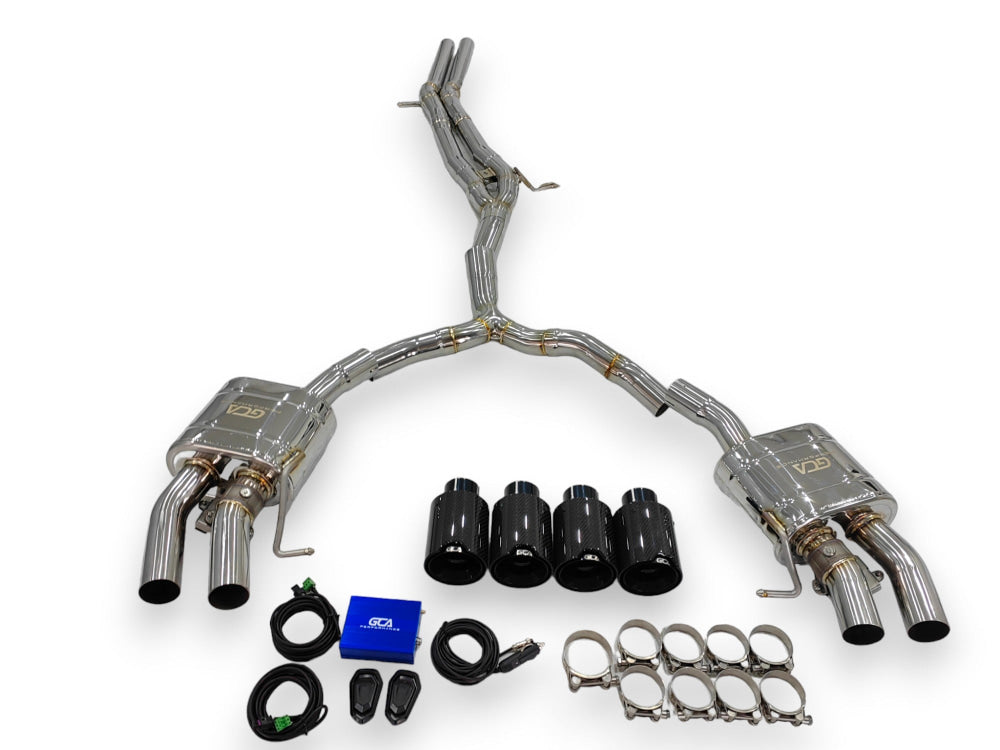 2017 + Audi S4/S5 Valved Sport Exhaust System | B9/B9.5 Stainless Steel / Chrome Tips