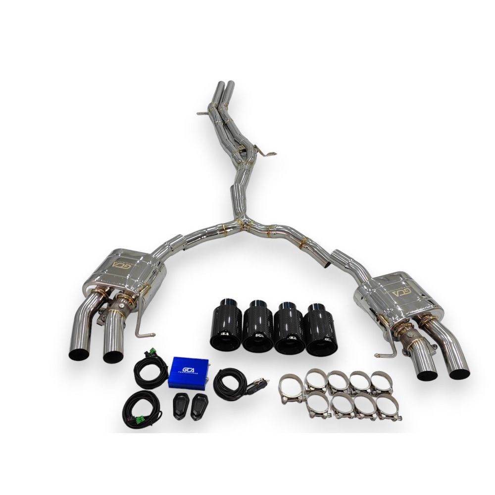 2017 + Audi S4/S5 Valved Sport Exhaust System | B9/B9.5 Stainless Steel / Chrome Tips