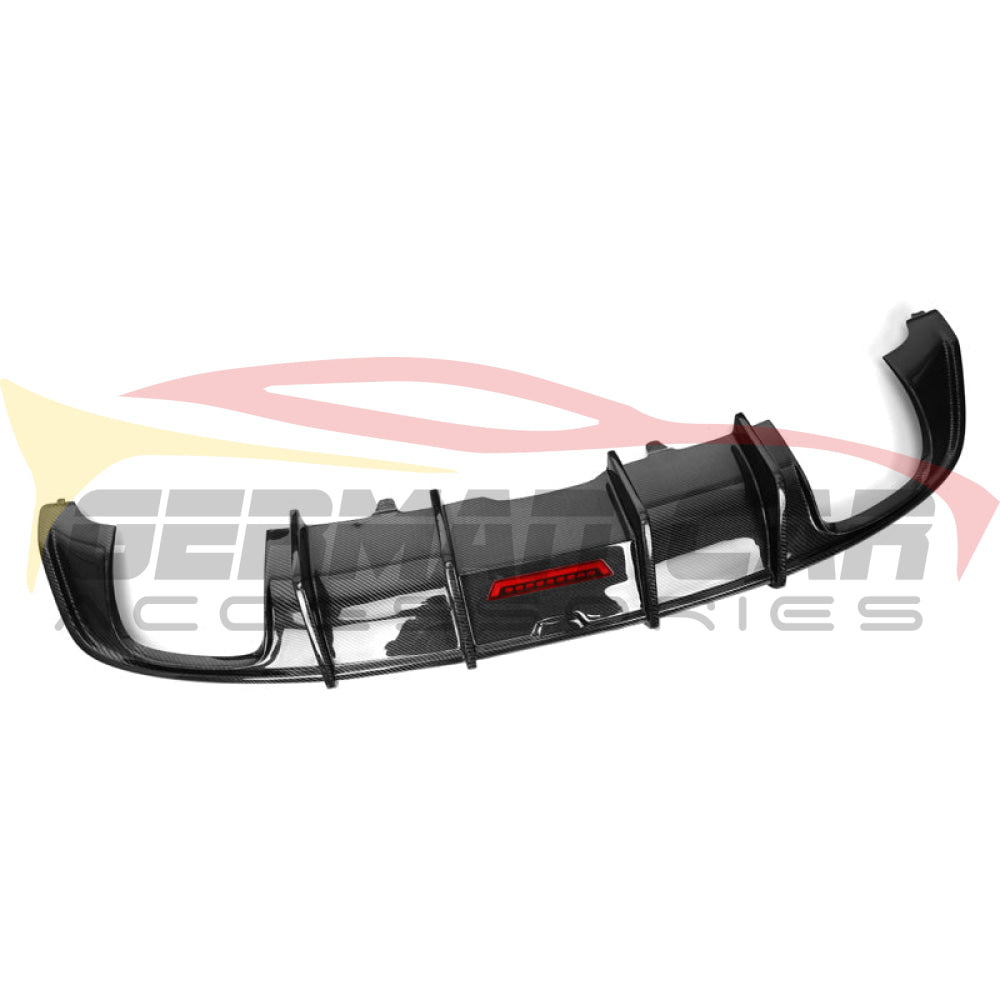 2018-2019 Audi A5/s5 Carbon Fiber Kb Style Diffuser With Led Brake Light | B9