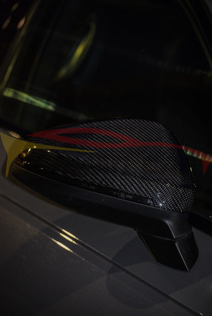 2018-2019 Audi A5/S5/RS5 Carbon Fiber Mirror Caps | B9 A5/S5/RS5 - Mirror Caps