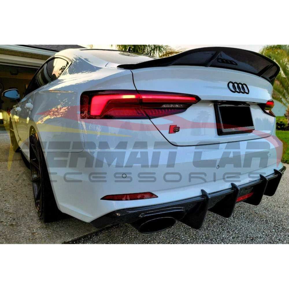 2018-2019 Audi A5/s5/rs5 Renntech Style Carbon Fiber Trunk Spoiler | B9