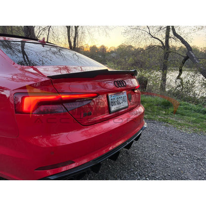 2018-2019 Audi A5/S5/RS5 V Style Carbon Fiber Trunk Spoiler | B9 A5/S5/RS5 Rear Trunk Spoilers
