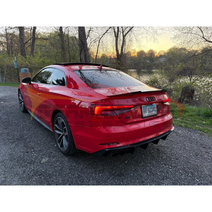 2018-2019 Audi A5/S5/RS5 V Style Carbon Fiber Trunk Spoiler | B9 A5/S5/RS5 Rear Trunk Spoilers