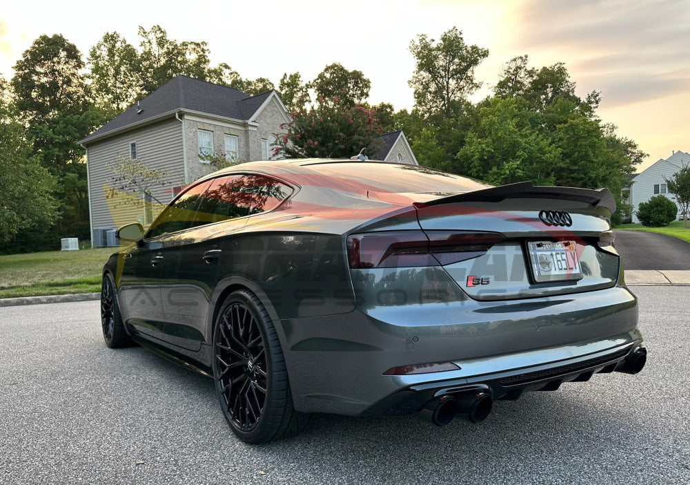 2018-2019 Audi A5/S5/RS5 V Style Carbon Fiber Trunk Spoiler | B9 A5/S5/RS5 Rear Trunk Spoilers