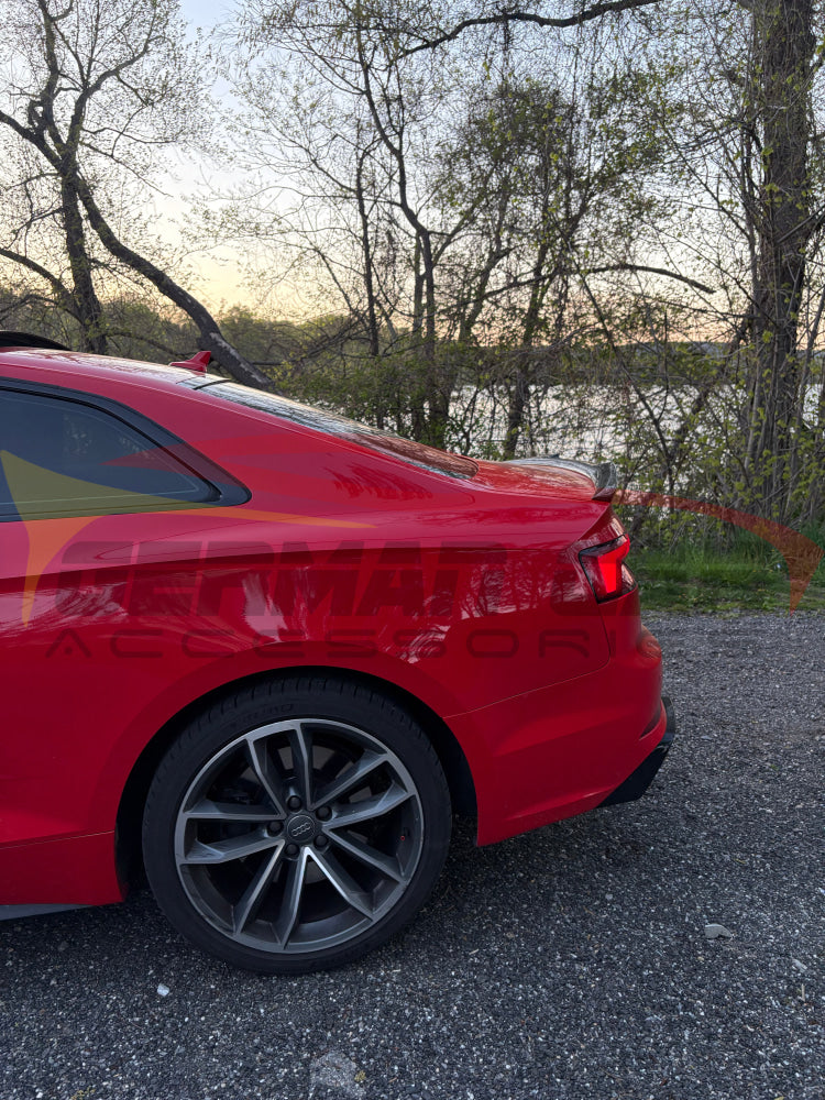 2018-2019 Audi A5/S5/RS5 V Style Carbon Fiber Trunk Spoiler | B9 A5/S5/RS5 Rear Trunk Spoilers
