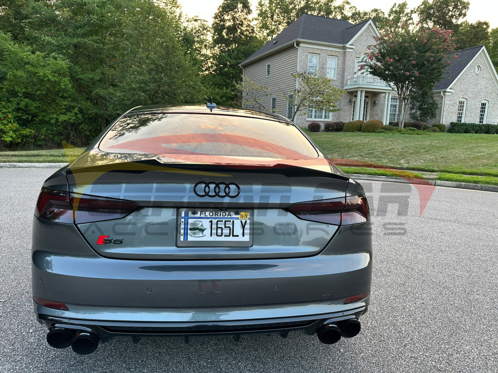 2018-2019 Audi A5/S5/RS5 V Style Carbon Fiber Trunk Spoiler | B9 A5/S5/RS5 Rear Trunk Spoilers