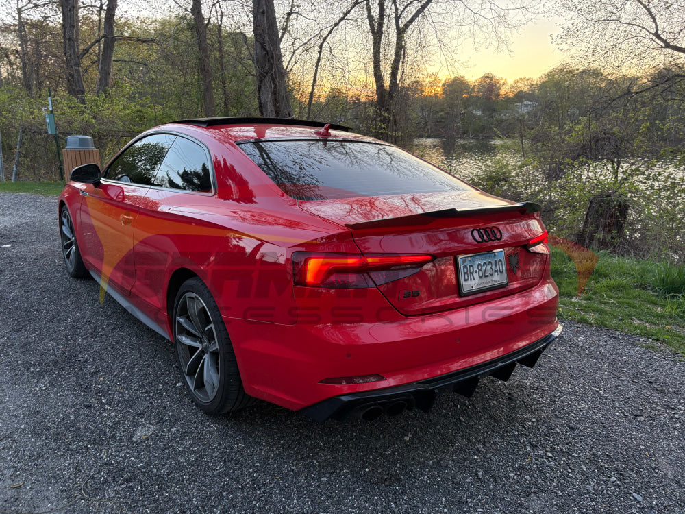 2018-2019 Audi A5/S5/RS5 V Style Carbon Fiber Trunk Spoiler | B9 A5/S5/RS5 Rear Trunk Spoilers