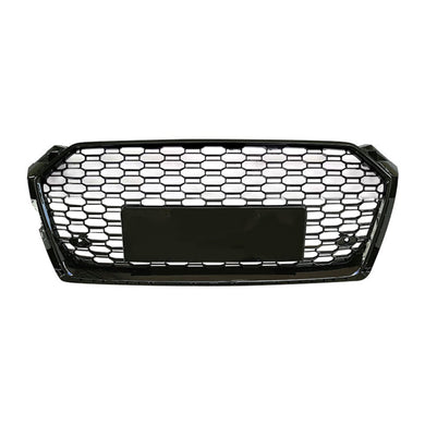 2018-2019 Audi Rs5 Style Honeycomb Grille | B9 A5/S5 Black Frame Mesh / Yes Front Camera Grilles