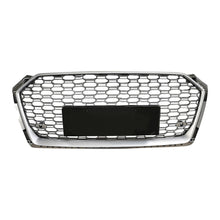 Load image into Gallery viewer, 2018-2019 Audi Rs5 Style Honeycomb Grille | B9 A5/S5 Silver Frame Mesh / Yes Front Camera Grilles
