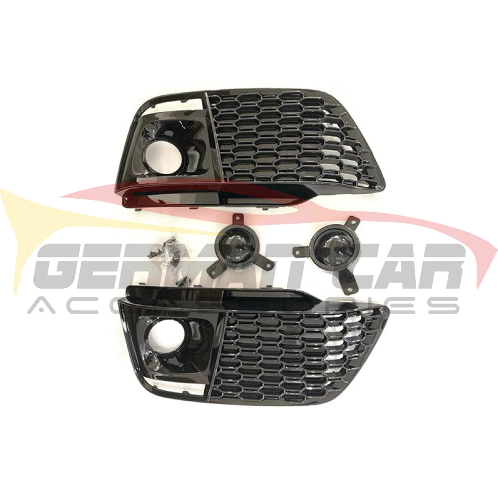 2018-2020 Audi Rsq5 Style Fog Light Grilles | B9 Q5/Sq5 Q5 S Line/Sq5 Front